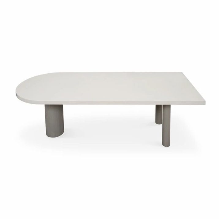 Free Form Solid Wood Table Simplicity 3 Legs Table for Dining Room