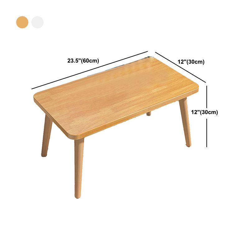 Contemporary Style Coffee Cocktail Table 4 Legs Wooden Coffee Table