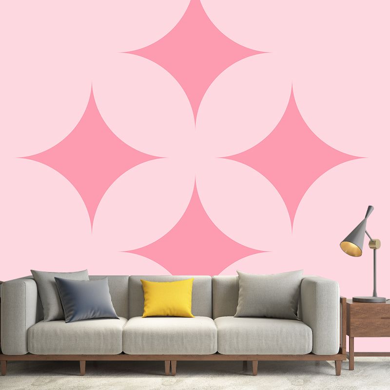 Modern Style Illustration Mural Wallpaper Geometric Pattern Indoor Wall Mural