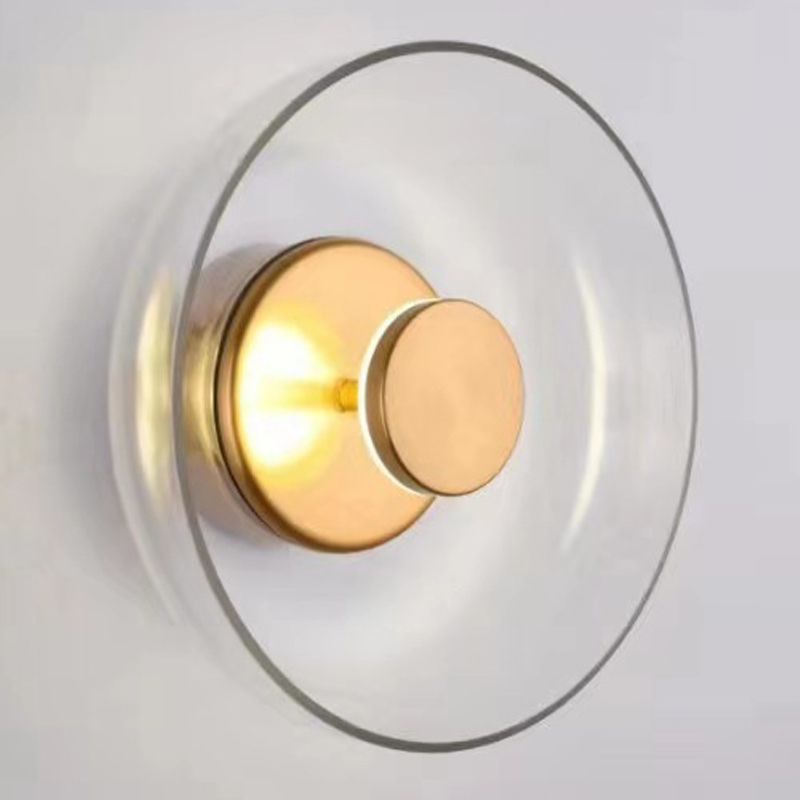 Moderne Style Schüssel LED Wandleuchte Beleuchtung Glas 1 leichte Wandmontagelampe