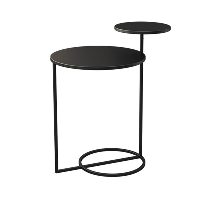 Contemporary Black/White End Table Frame Sofa Side Accent Table