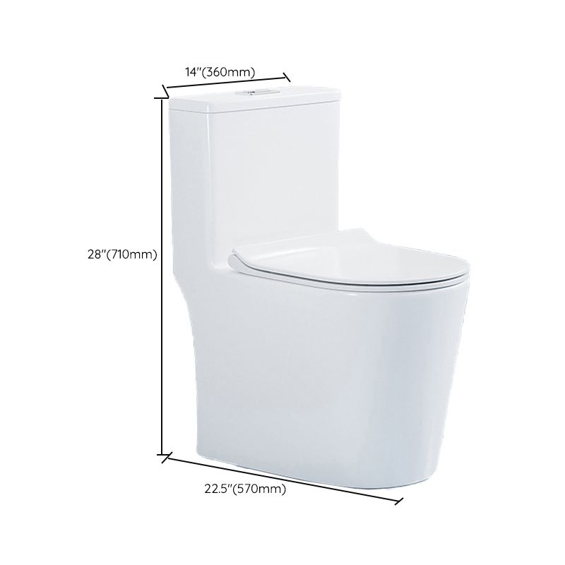 Modern White Ceramic Flush Toilet Floor Mounted Urine Toilet for Washroom