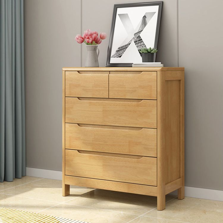 Modern Rubber-wood Solid Wood Side Board Living Room Buffet/Console with Drawers