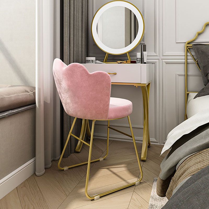 Fabric Dining Chairs Nordic Design Armless Solid Back Chair for Home