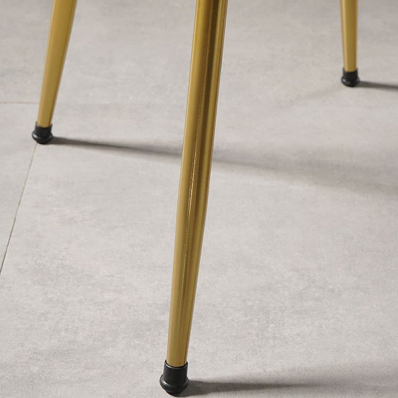 Sillas de comedor de estilo nórdico, silla sin brazos de cocina con patas de metal