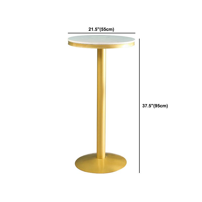 Glam 1/2/3 Pieces Sintered Stone Bar Table Set Fixed Table Counter Set