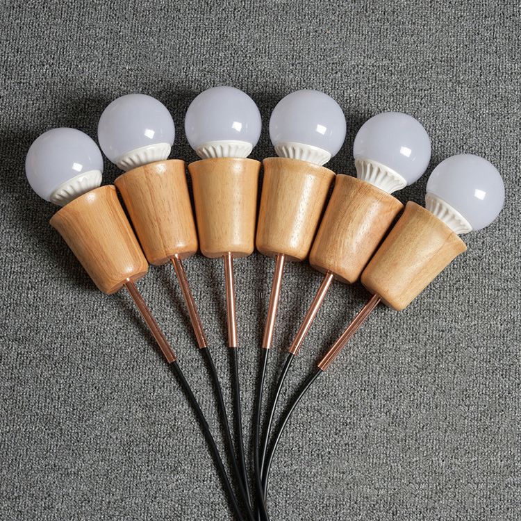 Dome/Cone Shade Living Room Hanging Ceiling Light Nordic Style Aluminum 3 Lights Multi Colored Pendant Lighting