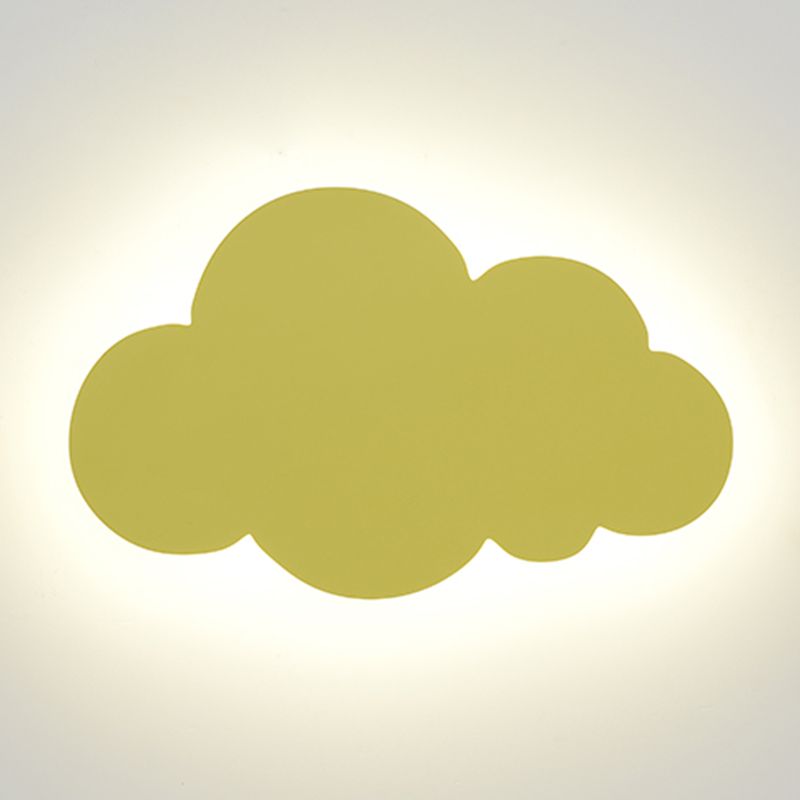 Nordic Style Iron Wall Light Cloud Shape Wall Lamp for Children's Room