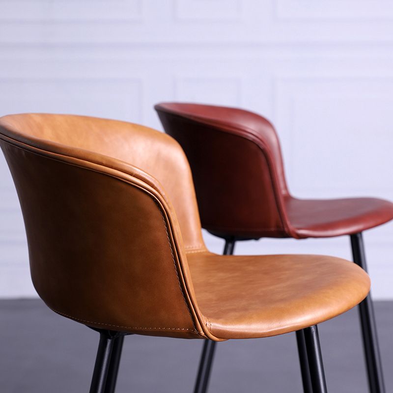 Modern Bar-stool Bucket Seat Counter Bar Stool with Metal Legs for Home Use