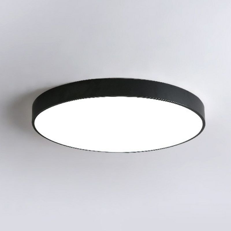 Plafonnier LED rond Extra fin en métal de Style nordique, luminaire de plafond pour chambre à coucher