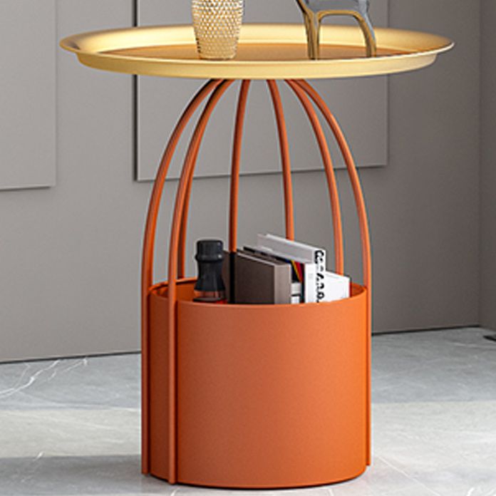 Mid-Century Modern Pedestal Coffee Table Iron Coffee Cocktail Table for Home