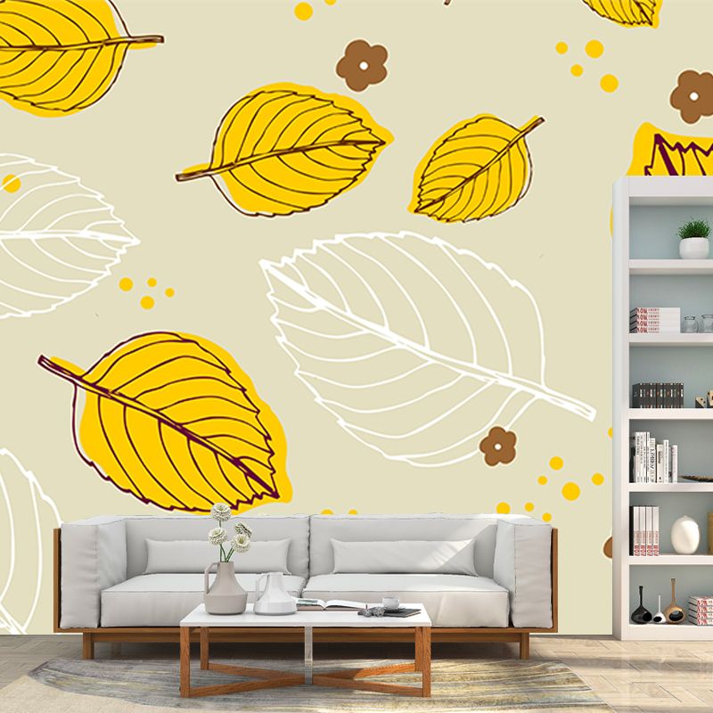 Bedroom Wall Mural Tropical plants Decorative Eco-friendly Wall Covering