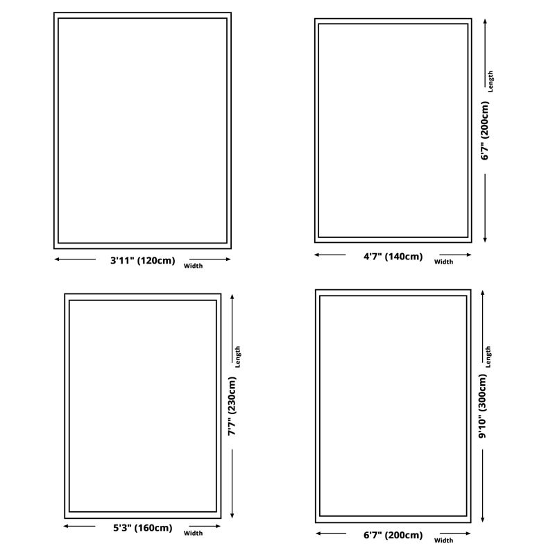 Blue Geometric Area Rug Polyester Modern Abstarct Carpet Non-Slip Area Rug for Home Decoration