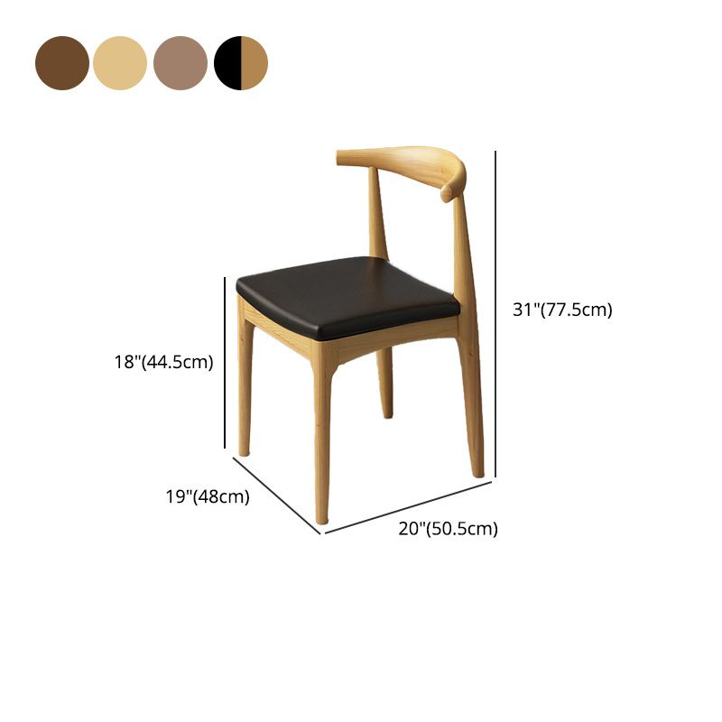 Entryway Dining Chairs Armless Wooden Dining Room Chairs for Kitchen