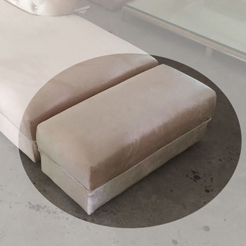 Living Room Velvet Rolled Arms Chaise Modern Chaise Lounge with Upholster