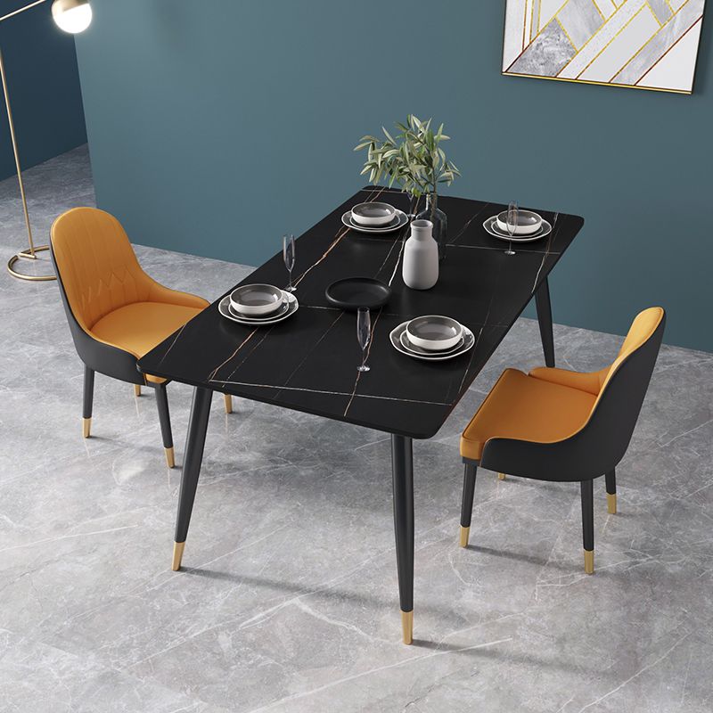 Glam 1/2/3/5/7 Pieces Dining Set Sintered Stone Dining Table Set for Home Use