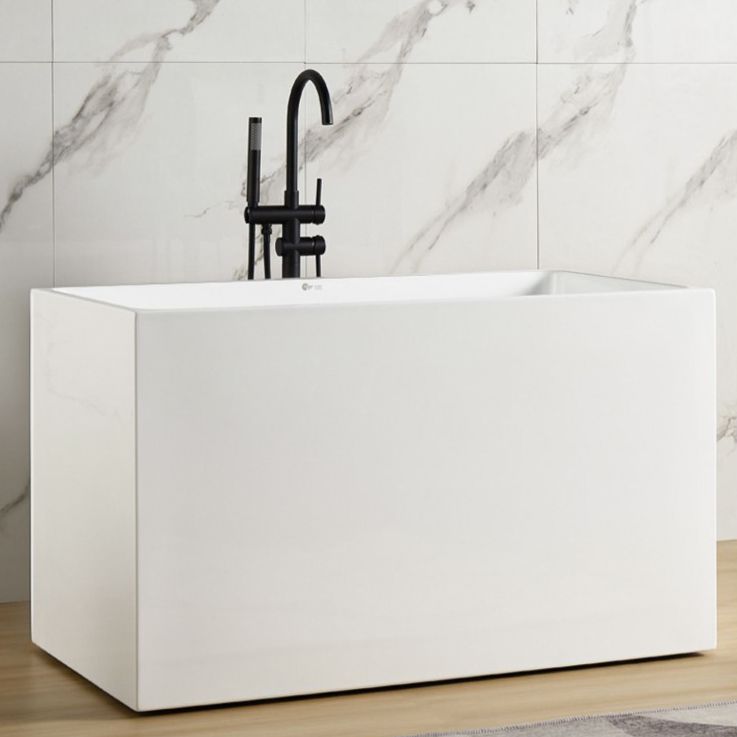 Soaking Back to Wall Bathtub Antique Finish Acrylic Bath Tub