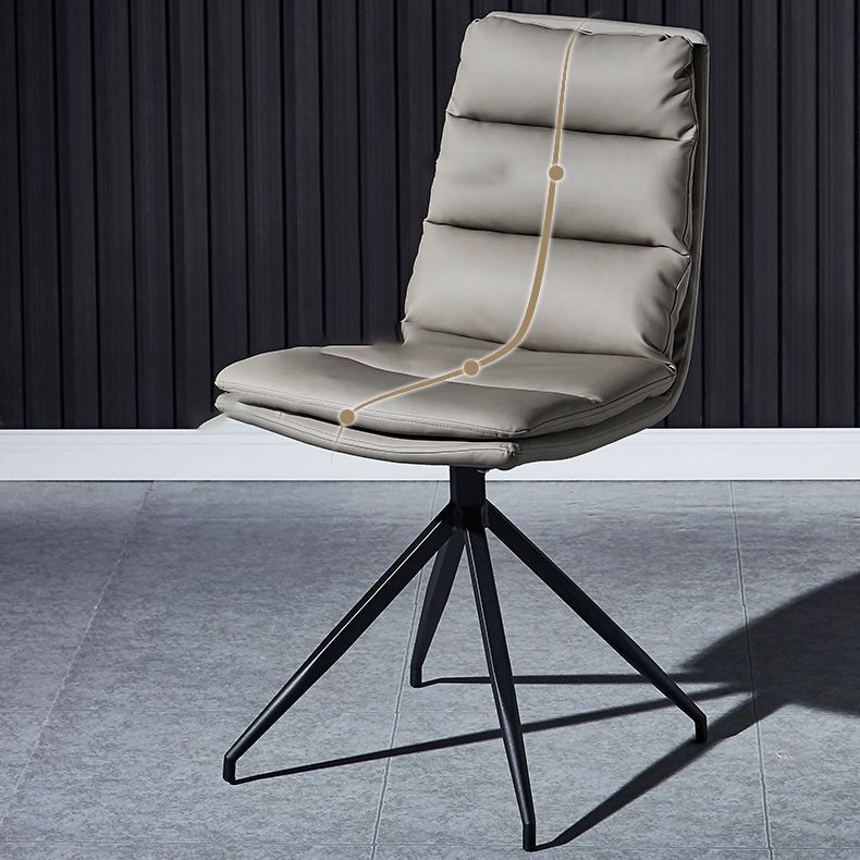 Chaises de salle à manger sans bras contemporaines, finition mate, chaise latérale Parsons pour brasserie
