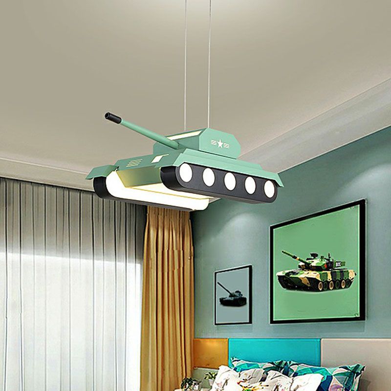 Modern Style Tank LED Suspension Lighting Acrylic Nursery Chandelier Light Fixture
