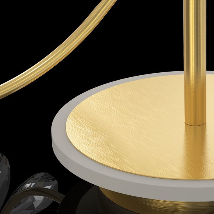 3 Lights Round Flush Ceiling Light Modern Style Crystal Flush Mount Lights