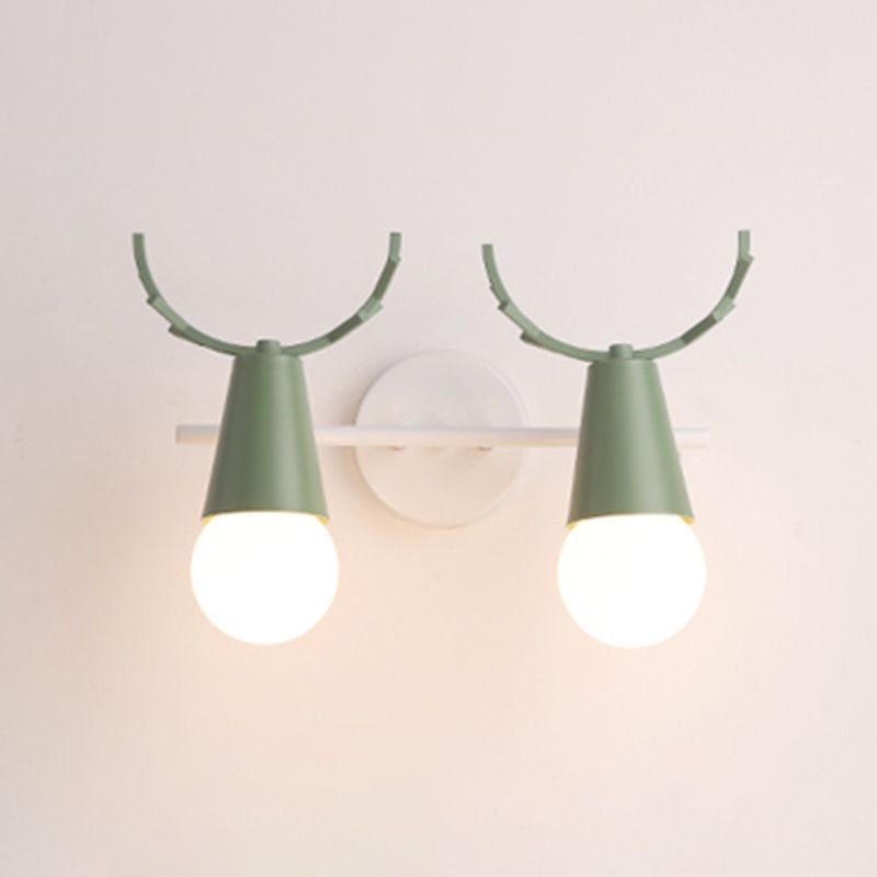 Wall Mount Light Fixture Nordic Metal Kids Bedroom Wall Mount Light