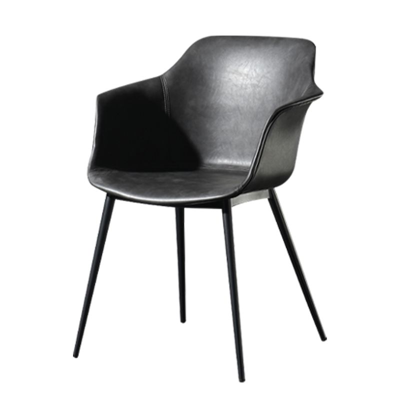 Zeitgenössischer Stil Essstuhl Arm Metal Side Parsons Stühle für Küche
