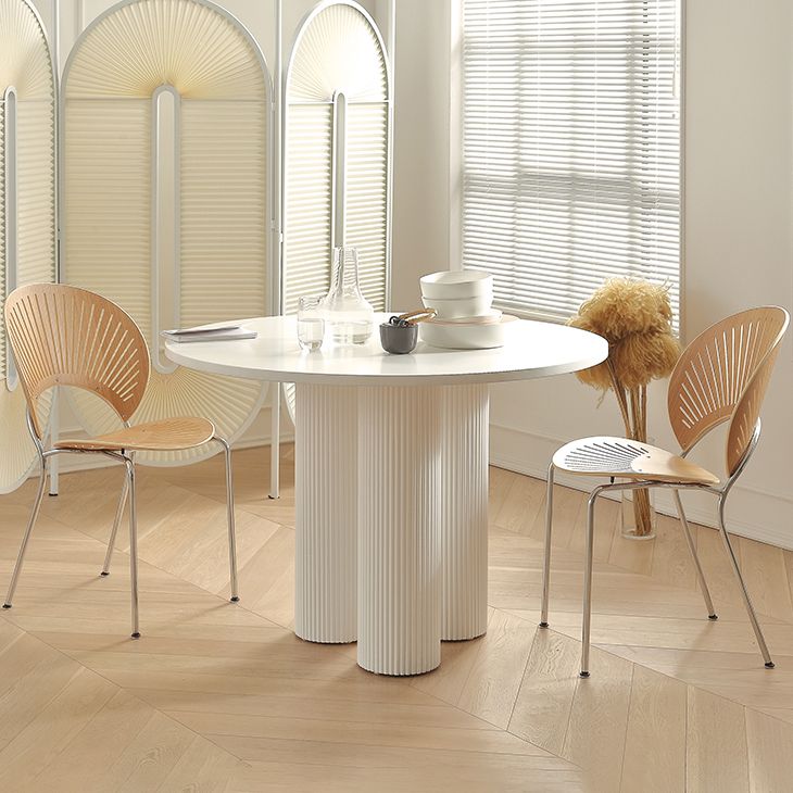 Round Dining Dinette Table Simplicity Style Tripod Base Home Furniture