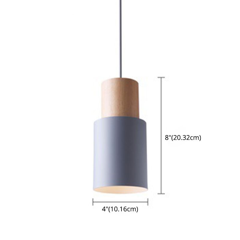 1 Cylindre lumineux Lights Hanging Lighttures Nordic Style Light For Restaurant