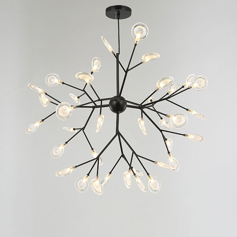 Sputnik Firefly LED Suspension Light Minimalist Acrylic Bedroom Chandelier Lighting