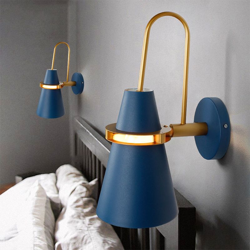 Cone Shape Metal Vanity Lamp Industrial Style 1 Light Vanity Light Fixture