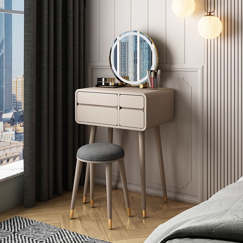 Bedroom Contemporary Storage Box Standing Vanity Dressing Table