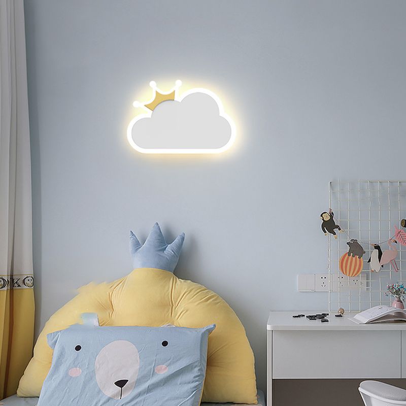 Wall Mount Light Fixture Nordic-Style Metal Kids Bedroom Wall Mount Light