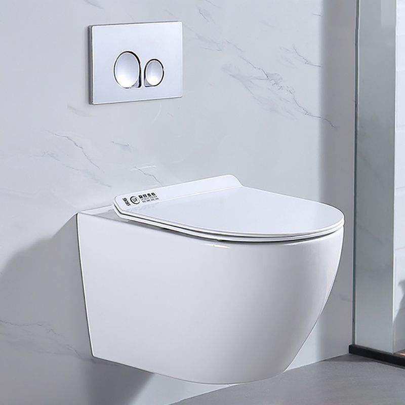 Modern Wall Hung Toilet Bowl One-Piece Urine Toilet with Seat for Bathroom