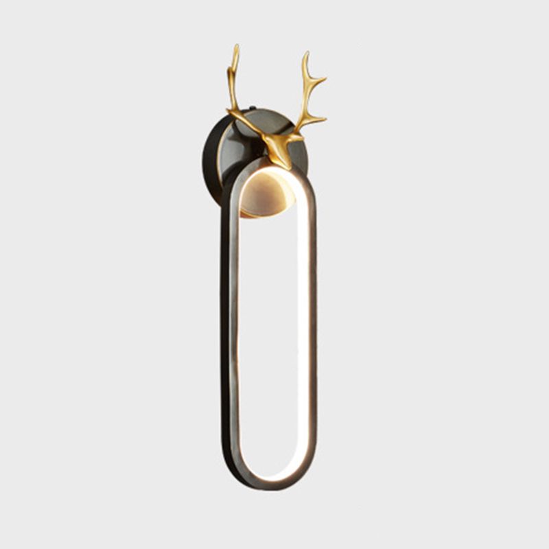 Contemporary Wall Sconce Copper LED Sconce Light Fixture for Bedroom