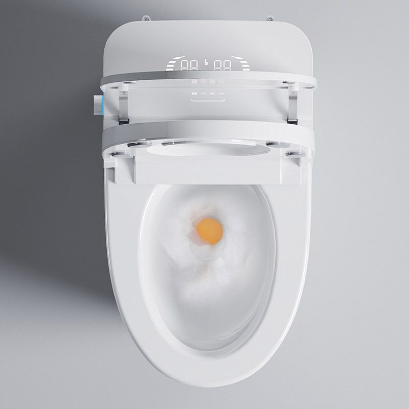 Modern Toilet Bowl Siphon Jet Skirted Toilet with Soft-Close Seat for Bathroom