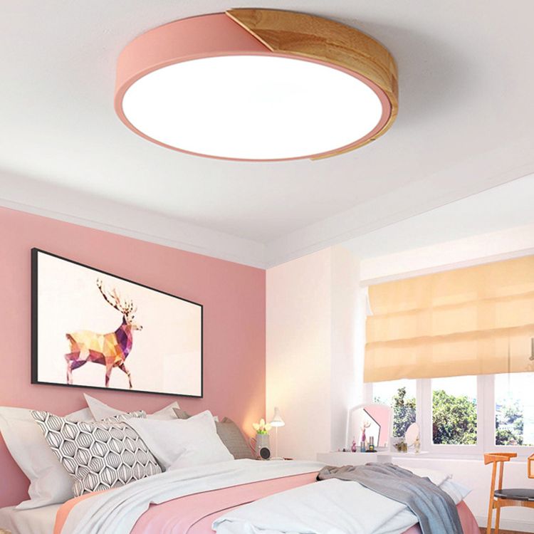 Geometric 1-Light Flush Ceiling Light Modern Style Acrylic Flush Mount Ceiling Lamp