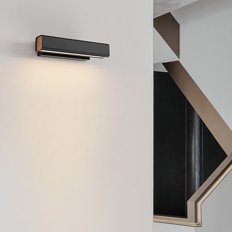 Square Shape Metal Wall Lighting Modern Style 1 Light Wall Mount Lighting