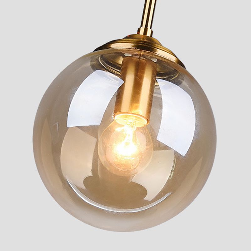 Globe Anhänger Deckenleuchte minimalistische Glasgehackbeleuchtung für Schlafzimmer
