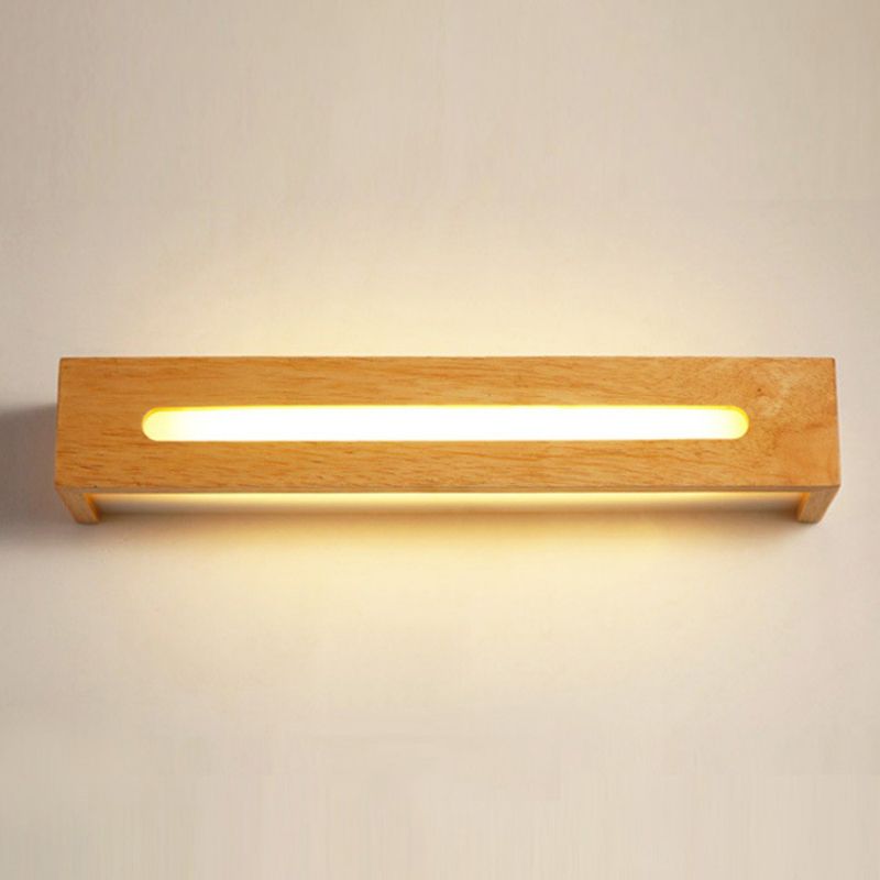 Rechthoek houten wand gemonteerde lichten eigentijdse wand gemonteerd lamp voor badkamer