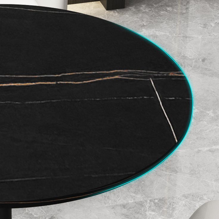 Tavolo da pranzo contemporaneo da 31,5 pollici tavolo rotondo per cucina e sala da pranzo