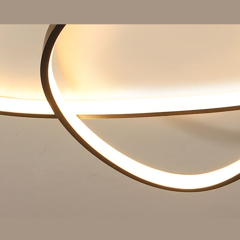 Linear Acrylic Flush Mount Modern Style 2-Light Ceiling Light Fixture for Bedroom