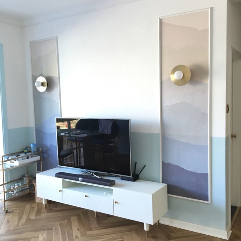 Lampada da parete in vetro modernista in vetro da parete a 1 luce SCONCE LUCE per soggiorno