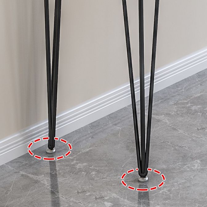 Wood Bar Dining Table Modern Rectangle Bar Table with 4 Legs Pedestal for Dessert Shop