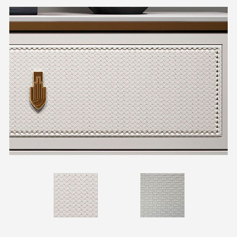 Classic Glam Stone Double Dresser Horizontal Storage Chest for Bedroom