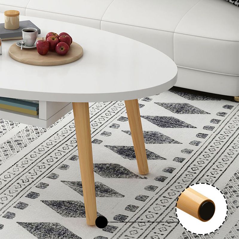 Country Farmhouse Coffee Table Folding Wooden Coffee Cocktail Table