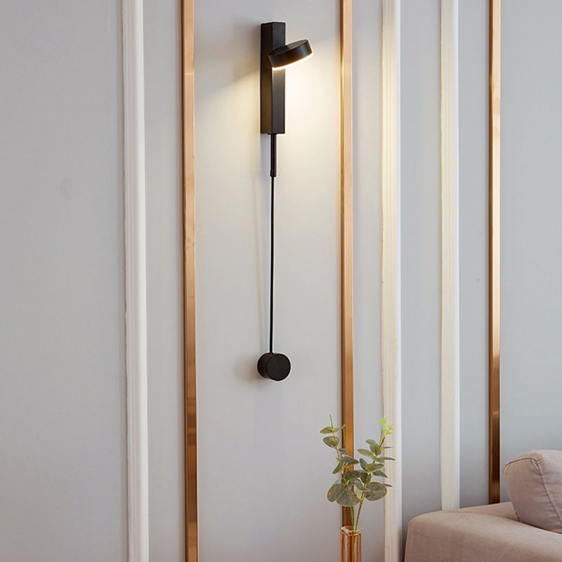 Moderne eine leichte Wandleuchte Metall Drehwandmontierte Leuchte für Bett