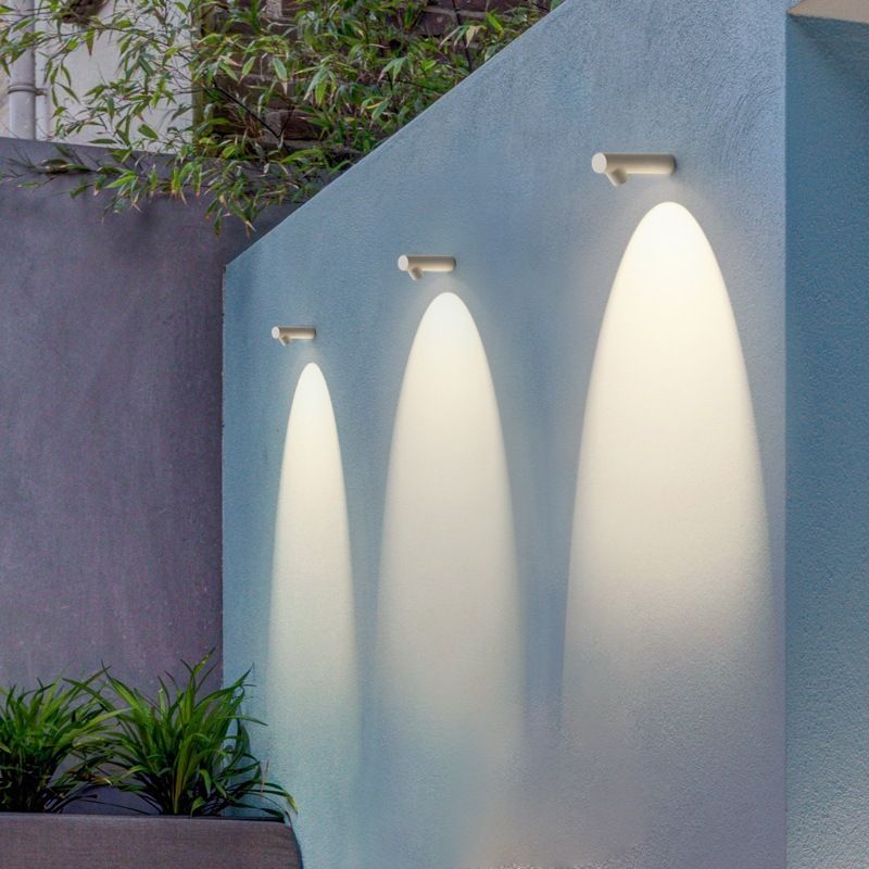 Contemporary Aluminum Wall Light Water Proof Cylinder 9" Wide Wall Washer for Outdoors