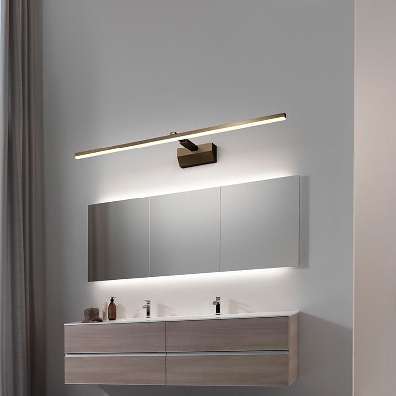 1 Light Linear Vanity Lighting Fixtures Modern Style Metal Vanity Mirror Lights
