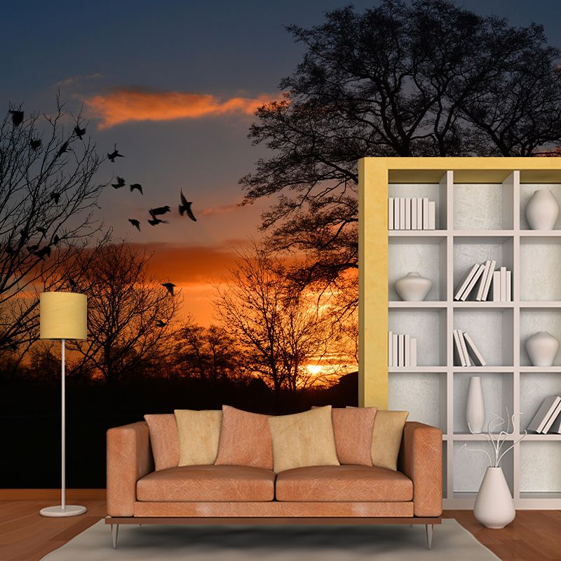 Customized Beautiful Dusk Mural Mildew Resistant for Living Room Decoration