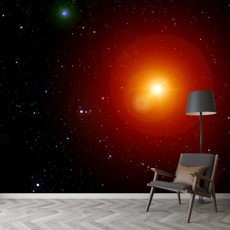 Galaxy Planet Mural Wallpaper for Bedroom Wall Decor, Customized Size Available